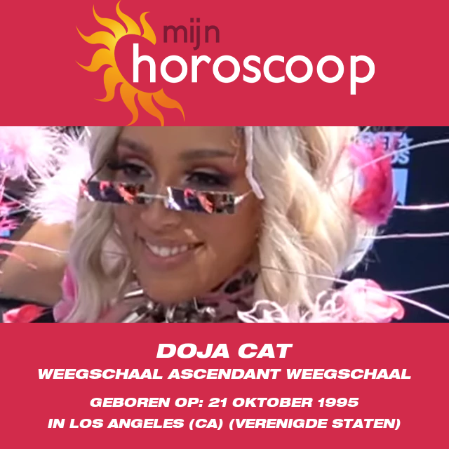 Doja Cat\'s Sterrenbeeld Profiel voor Weegschaal