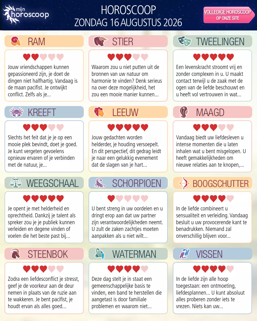 Stier: uw horoscoop voor morgen, 17 Augustus 2026